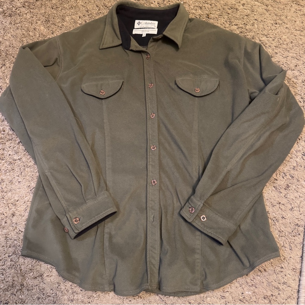 Columbia Fleece Button Down Shirt
